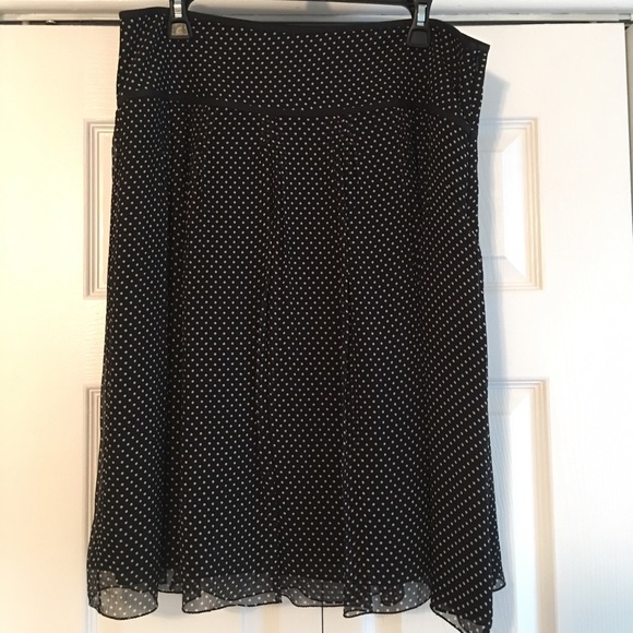 The Limited 100% silk polka dot skirt! Size 14