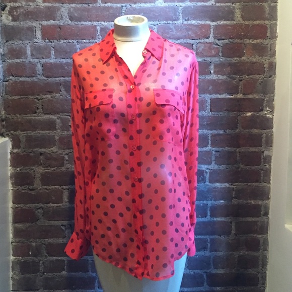 Polka dot blouse
