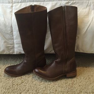 Lucchese Brown leather riding boots