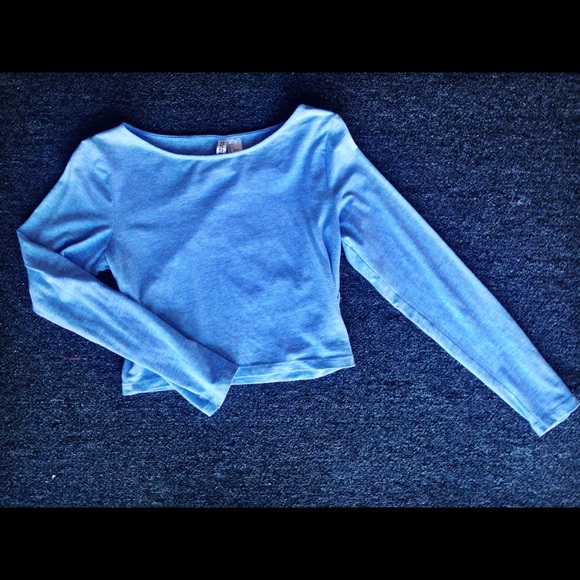H&M Light Blue Crop Top