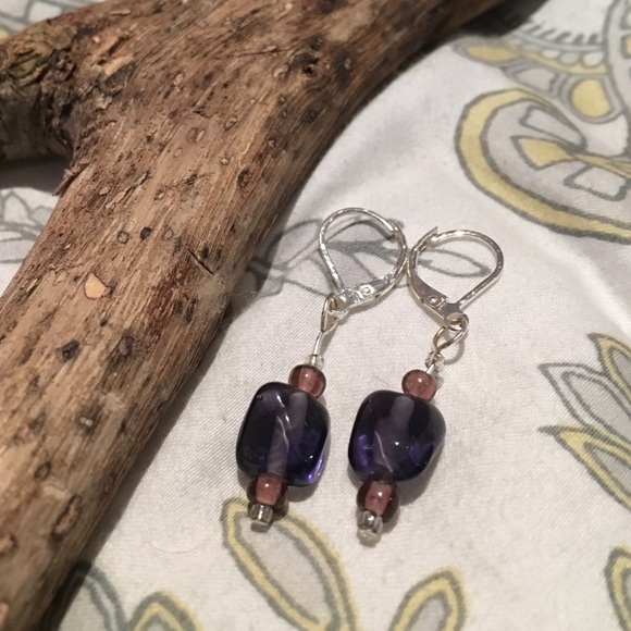 💜Handcrafted earrings💜 - Picture 2 of 3
