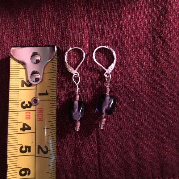💜Handcrafted earrings💜 - Picture 3 of 3