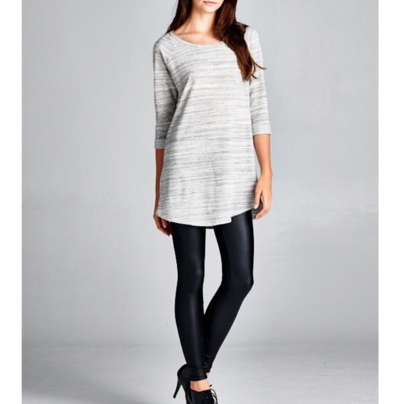 💠💠DORY loose fit tunic top - H. GREY - Picture 2 of 3