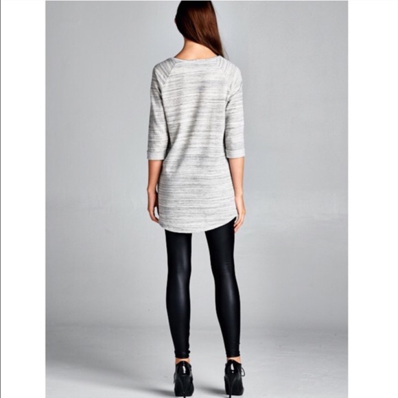 💠💠DORY loose fit tunic top - H. GREY - Picture 3 of 3