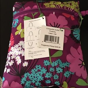NWT Vera Bradley Collapsable Duffle