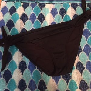 Black tie swimsuit bottoms
