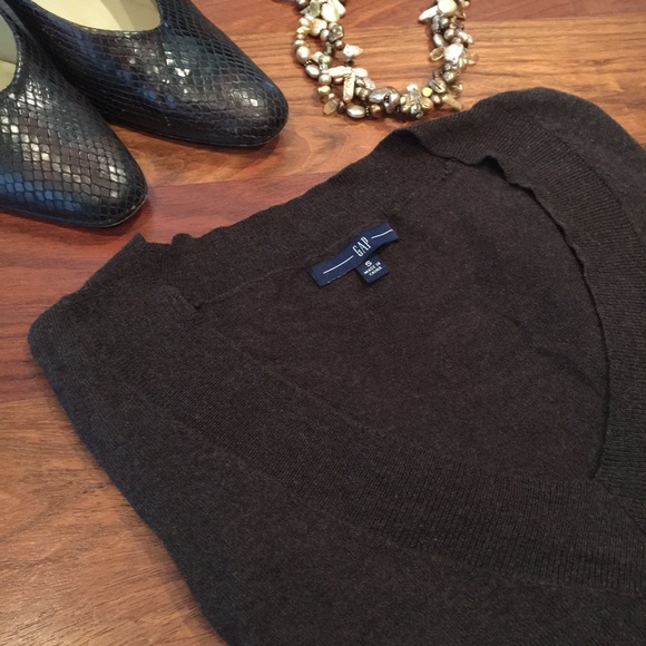 Chocolate Brown v neck sweater