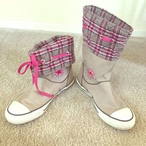 Converse All Star Plaid Canvas Sneaker Boots
