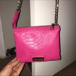 Steve Madden Pink Snake-Embossed Crossbody Bag 🎀