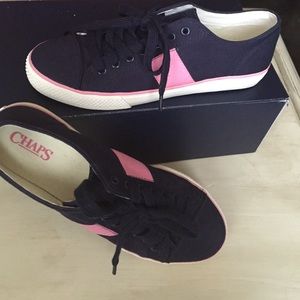 Chaps Navy & Pink Sneakers