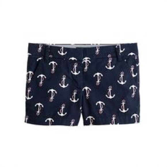 J. Crew navy anchor shorts