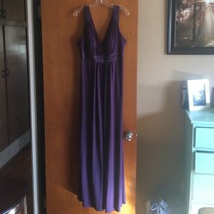 Purple David's bridal dress