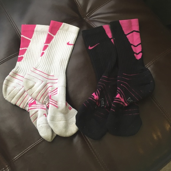 Nike dri-fit pink socks