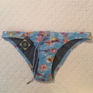 Mango/Flamingo Front Tie Bikini Bottom