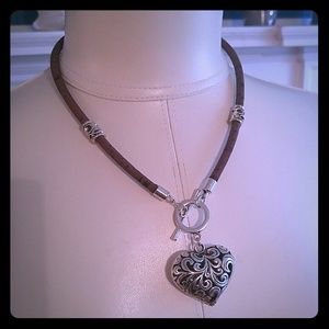 Large heart necklace FIRM!
