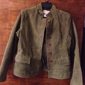 Suede leather jacket