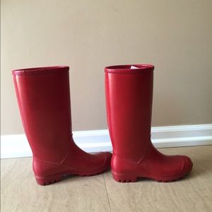 Banana Republic Red Rain Boots
