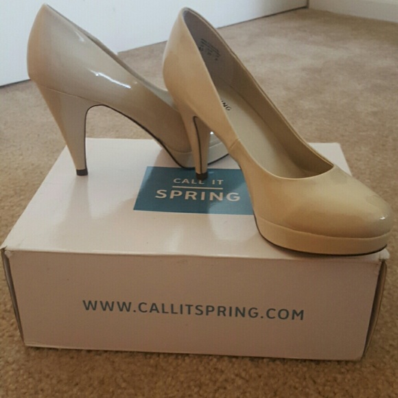 Call it Spring Nude heels