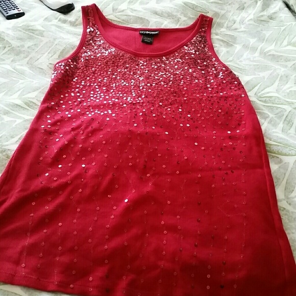 Red sequined tank - never worn!