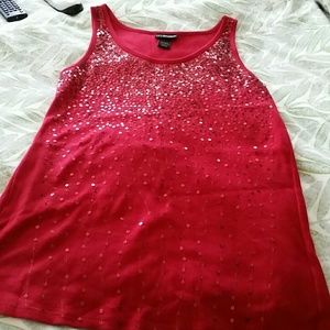 Red sequined tank - never worn!