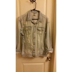 Light wash denim jacket