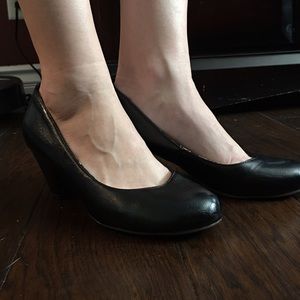 Womens Black Thick Heel Zigisoho Heels 7