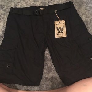 Indigo 30 black cargo shorts