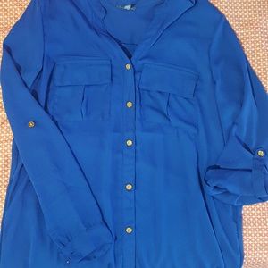Blue dress shirt from Charlotte Russe