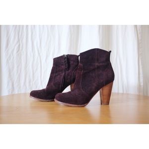 JOIE Dalton Suede Bootie (Oxblood)