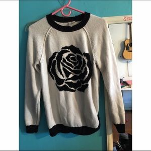 Black rose sweater