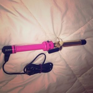 Pink Hot Tools 1' curling iron