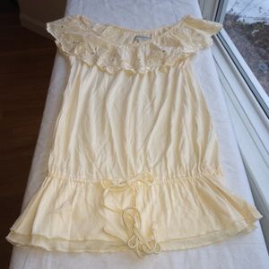 Banana Republic Sequin Ruffle Top