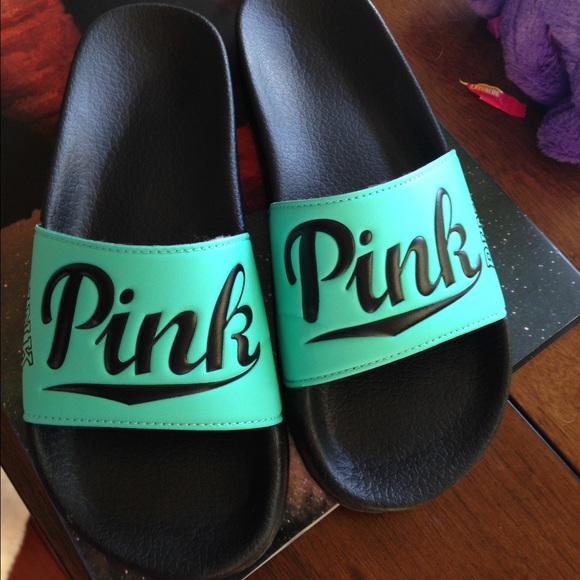 Teal PINK sandals NWOT