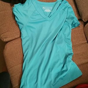 Turquoise workout shirt