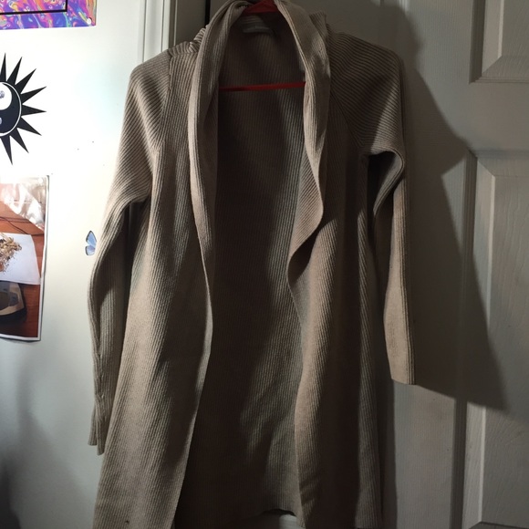 beige cardigan