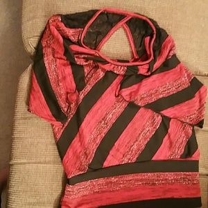 Red and black dress up shirt