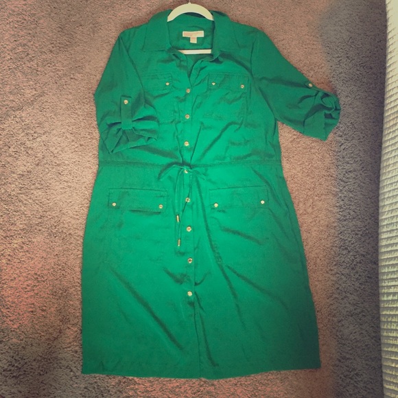 Emerald, green Michael Kors dress