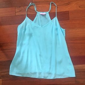 Light Blue Silk Dusk Top