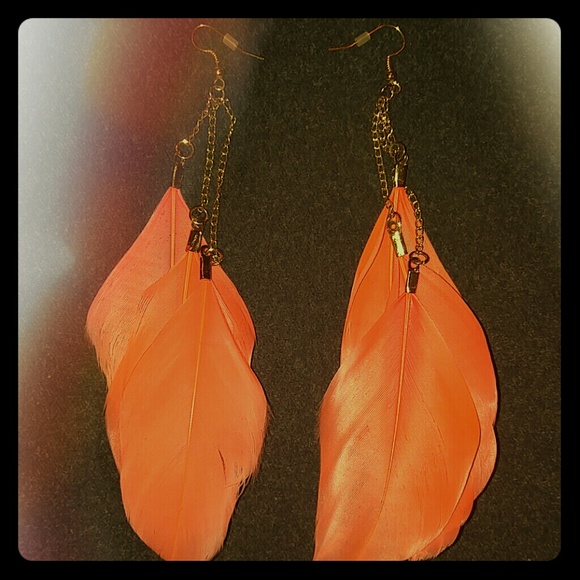 Feather earrings