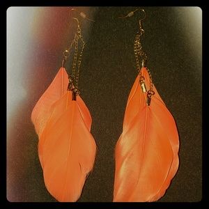 Feather earrings
