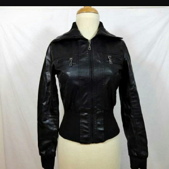 Faux leather jacket