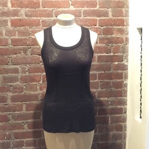 Black racerback tank