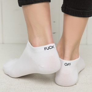 NWT fuck off socks