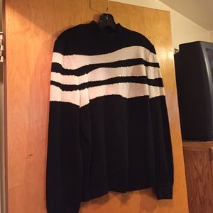 St John black cream & gold sweater St John black cream & gold sweater