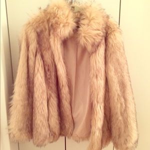 Topshop Faux Fur Coat