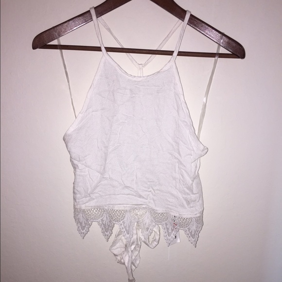 Pacsun tie back crop top