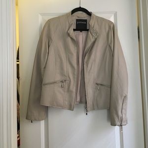 Leather womens jacket