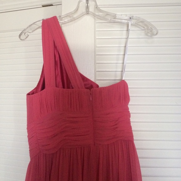 Pink long bridesmaid dress (Donna Morgan). - Picture 3 of 3