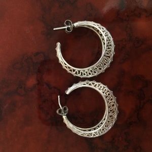 Unique Silver Filigree Earrings ✨