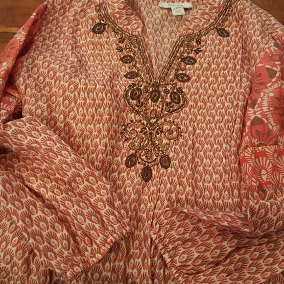 Orange Boho top